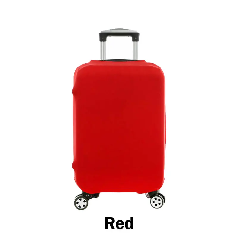Дорожный эластичный чехол для багажа, защитный чехол из эластичной ткани, чемодан на молнии, Защитные Чехлы, аксессуары для путешествий, Чехол для багажа - Цвет: Красный