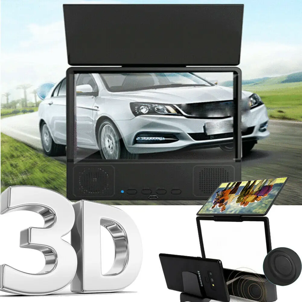 8.5inch Mobile Phone Screen Magnifier 3D HD Video Amplifier Smart Phone Stand