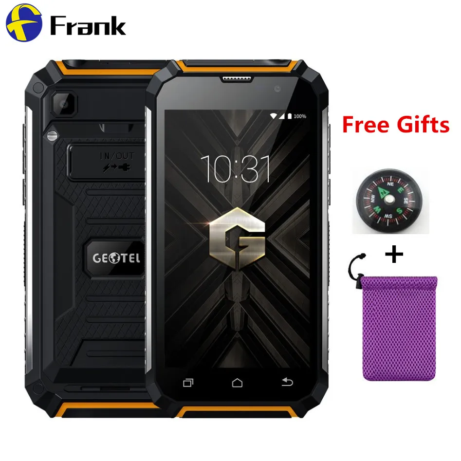 Смартфон Geotel G1 2+16 Гб экран 5.0'' процессор MTK6580A Android 7.0 камера 8 мп аккумулятор 7500