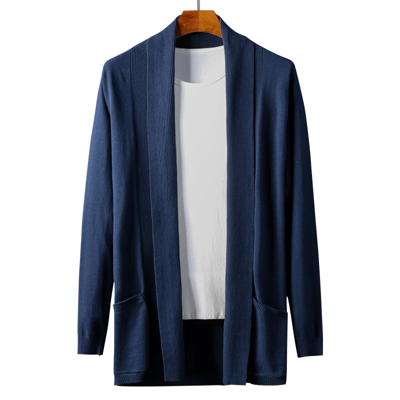 

Autumn New men Jacket Winter Jackets mens Fashion Clothing Trench Coat Sweater Slim Long Sleeve Cardigan Warm coats male Outwear