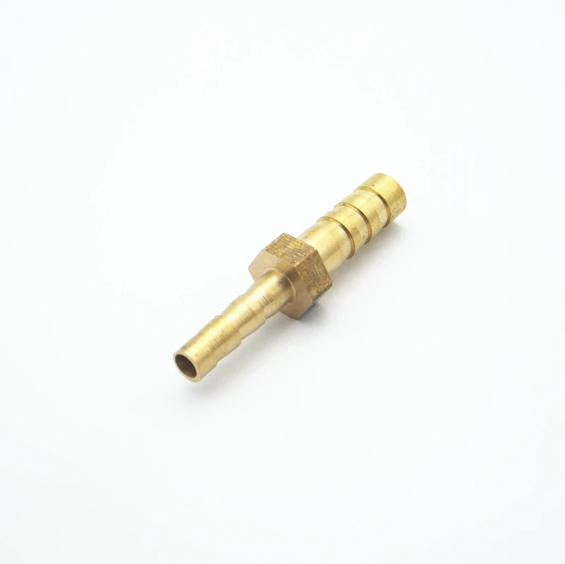 6mm Hose Barb x 4mm Hose Barb Brass Barbed Pipe Fitting Coupler Connector Adapter For Fuel Gas