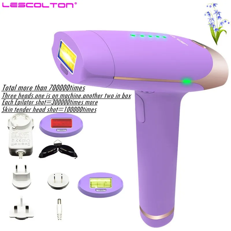 

Laser Hair Removal Machine IPL Laser Epilator 700000 pulses Hair Removal Permanent Bikini Trimmer Electric depilador a laser
