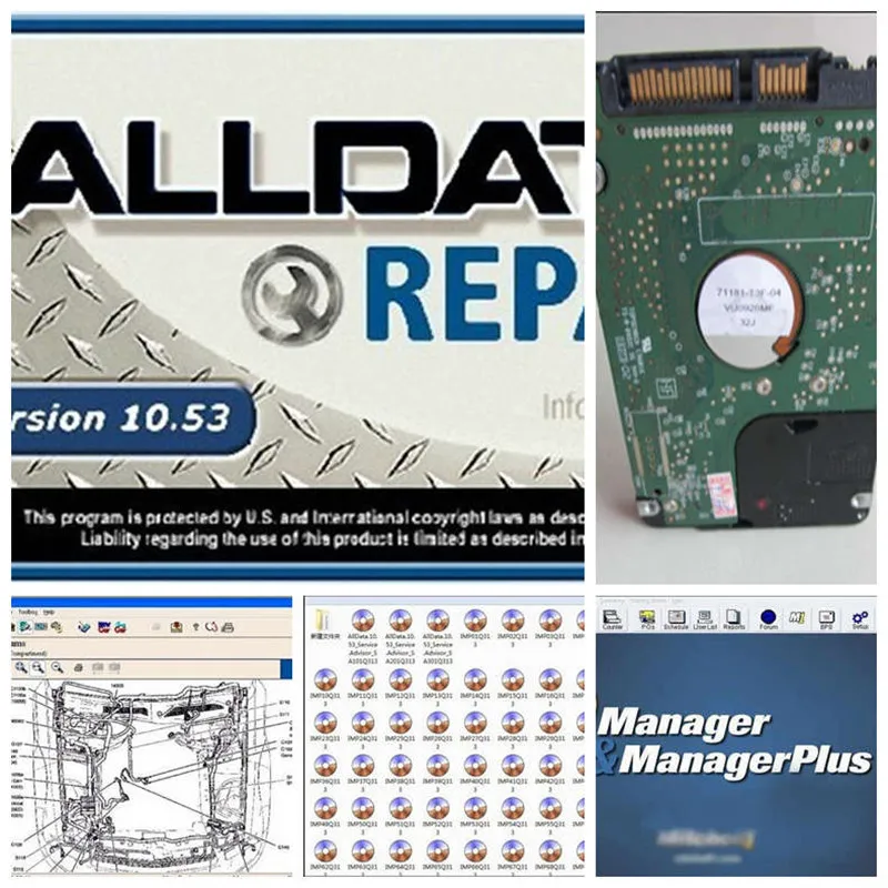 Alldata и Митчелл автосервис программного обеспечения, включая 49 программного обеспечения в 1 ТБ hdd fit xp/win7/8 системы 5 видов цветов дополнительно