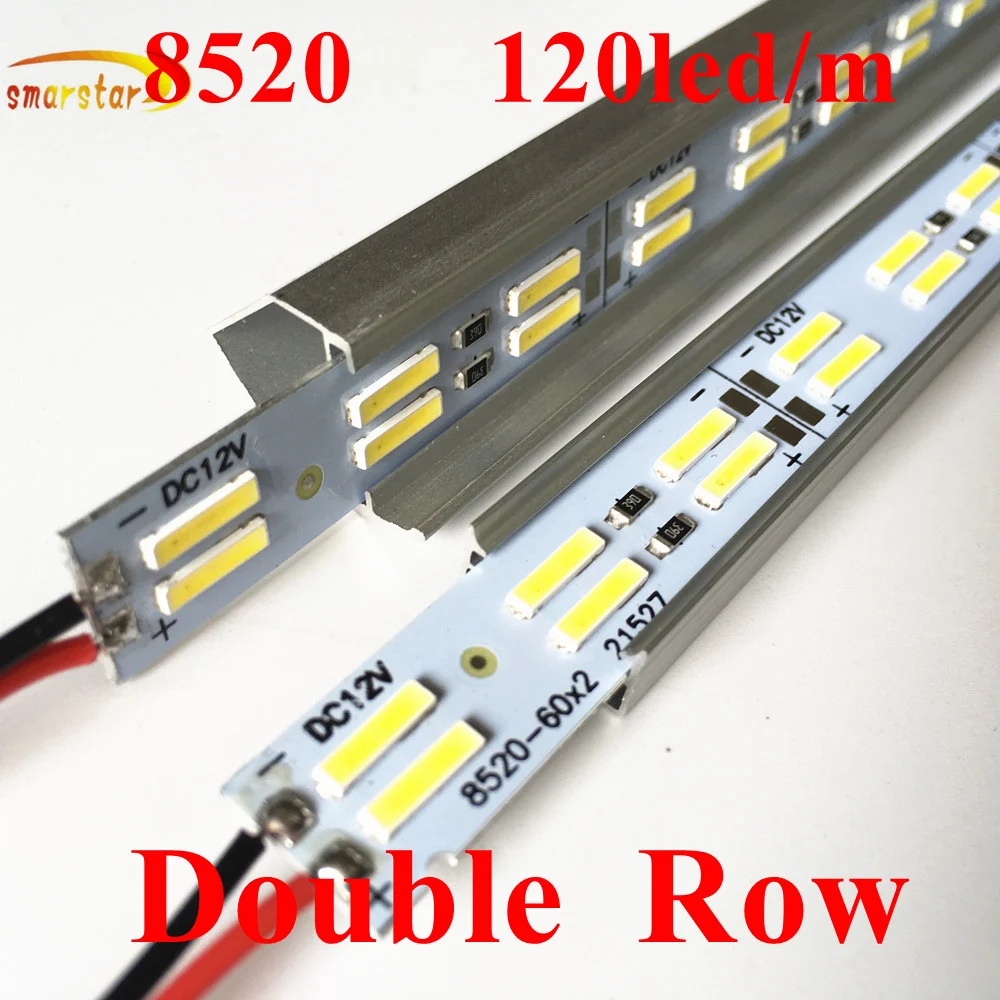 

Smarstar 12 V 50 cm 60 LED 8520 Rigid LED Lights Bar U V Aluminum Channel Case 0.5 m LED Strip Light Jewelry Counter Aquarium