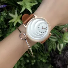Unique design of three-dimensional vortex dial quartz watch Unique design of three-dimensional vortex dial quartz watch