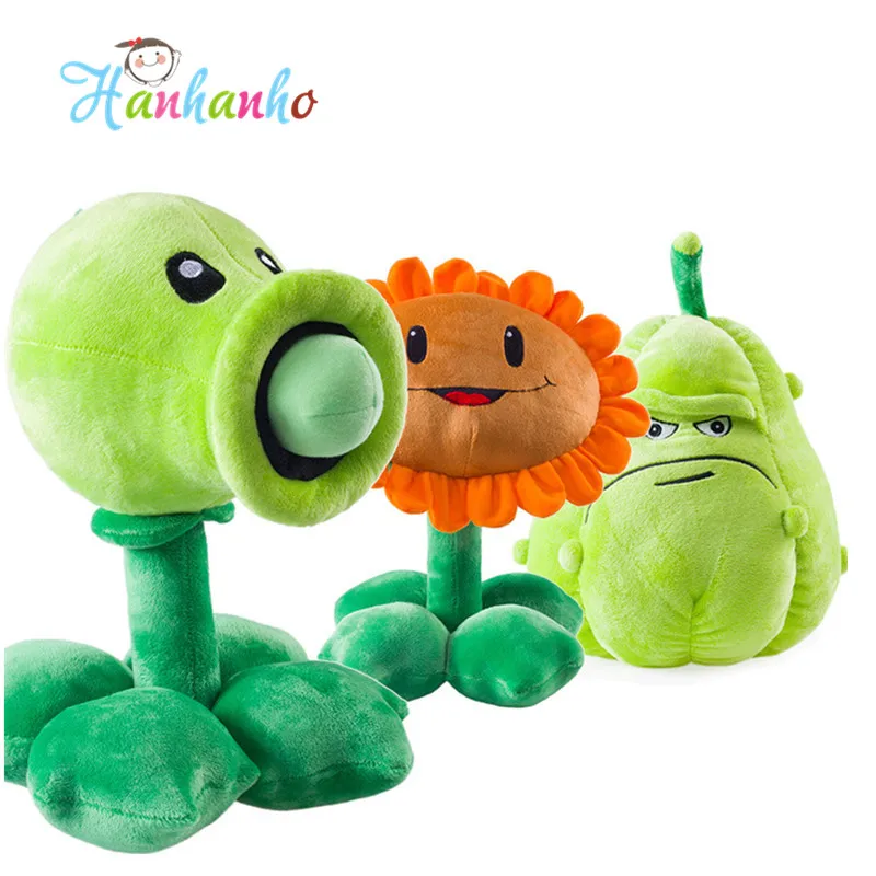 Plants vs Zombies Plush Toy Pea Shooter Sunflower Squash Doll Kids Party Supplies 12