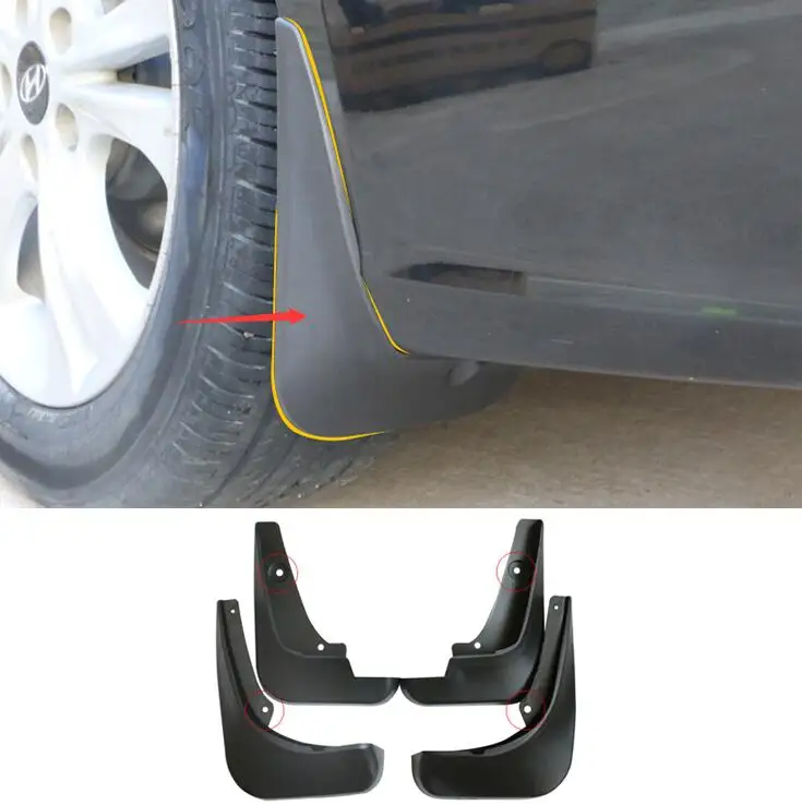 

Free Shipping High Quality ABS Plastics Automobile Fender Mudguards Mud Flaps fit For Skoda Octavia MK3 A7 2015 2017 Car styling