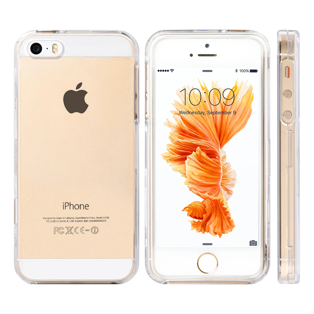 Phone case CRYSTAL CASE CLEAR for iphone 55sSE hard plastic phone case for  55sSE full protective back case CAIP5CL_1 (4)