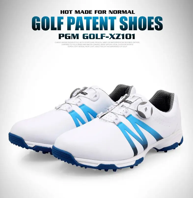 PGM حذاء جولف الرجال رياضية الصيف أحذية مضادة للماء الدورية أربطة الحذاء
