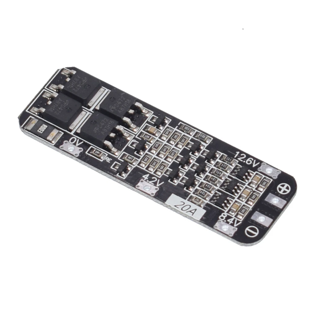 

3S 20A Li-ion Lithium Battery 18650 Charger PCB BMS Protection Board 12.6V Cell 59x20x3.4mm Module