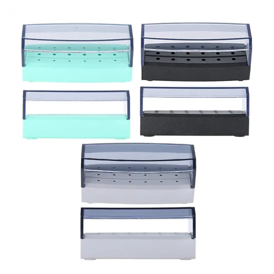 18 Holes Disinfection Box Case Dental Bur Burs Block Autoclavable Dentist Tool Dentist Instrument Dental Case Holder Oral Tool