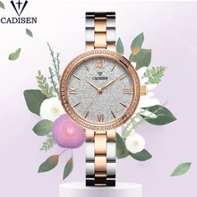 CADISEN женские часы модные кварцевые женские часы водонепроницаемые часы для женщин Роскошные Брендовые женские часы Zegarek Damski