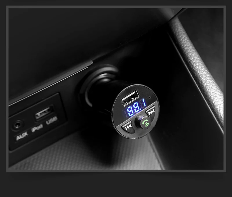 Thbelieve Auto Charger 5V 2.1 A Bluetooth Car Chargers USB Support Music Player Free Calling Car Mini USB Car Charge For Phone (10)
