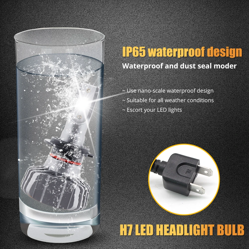 H7 LED Car Headlight H1 H3 H16 LED Bulb H4/HB2/9003 Hi/Lo ZES Chips 9005 9006 H8/H9/H11 Diodes LED Automobile 6500k 9-32V Light