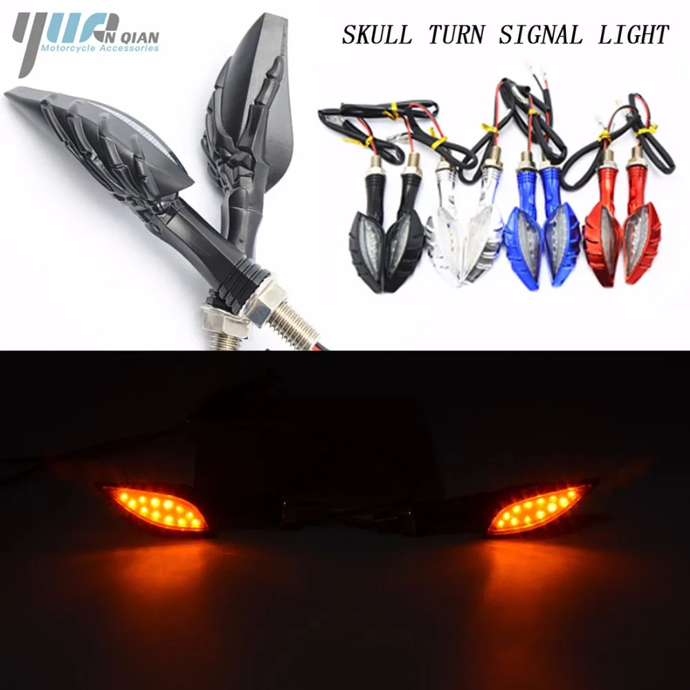 

Flashing Motorcycle LED Turn Signal Light Moto Indicator Light Blinker Lamp For YAMAHA YZF R1 R6 R125 FZ1 FZ6 Fazer XJ6 YBR 125