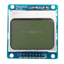 LCD Screen Display Module White Backlight adapter PCB 3V-5V For Nokia 5110 New Z09 Drop ship