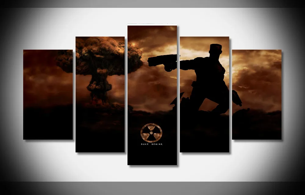 

7397 duke nukem Poster Framed Gallery wrap art print home wall decor Gift wall picture Already to hang digital print wholesale