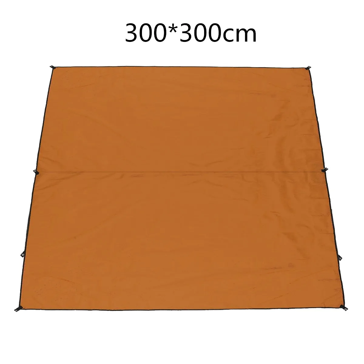 4 размера тент солнцезащитный навес пляж Открытый Кемпинг Сад навес от солнца навес гамак дождь муха брезент водонепроницаемый тент - Цвет: 300x300cm Orange