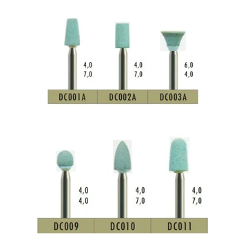 

5pcs Diamond Ceramic Polisher Bur Diamond Stones Zirconia and All-Ceramics Polishing Burs Grinder for Dental Lab Handpiece