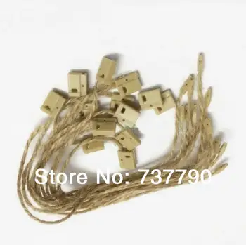 

seal hang tag /free shipping/hang tag with string/brown plastic tag