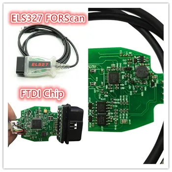 

wholesale 5pcs Hot selling!!!! best ELS27 FORScan Works For F-ord for M-azda Green PCB FTDI Chip+PIC24HJ128GP