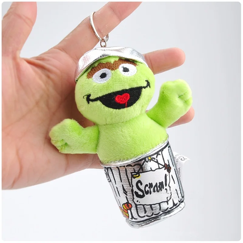 6 piezas de sésamo Street Elmo juguetes de Peluche pequeño colgante llavero Peluche muñecos creativos regalos de navidad cumpleaños