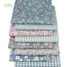 Chainho, зеленая Цветочная серия, саржевая хлопковая ткань с принтом, для шитья и стеганого шитья, ручная работа для детей и детей, материал CC310