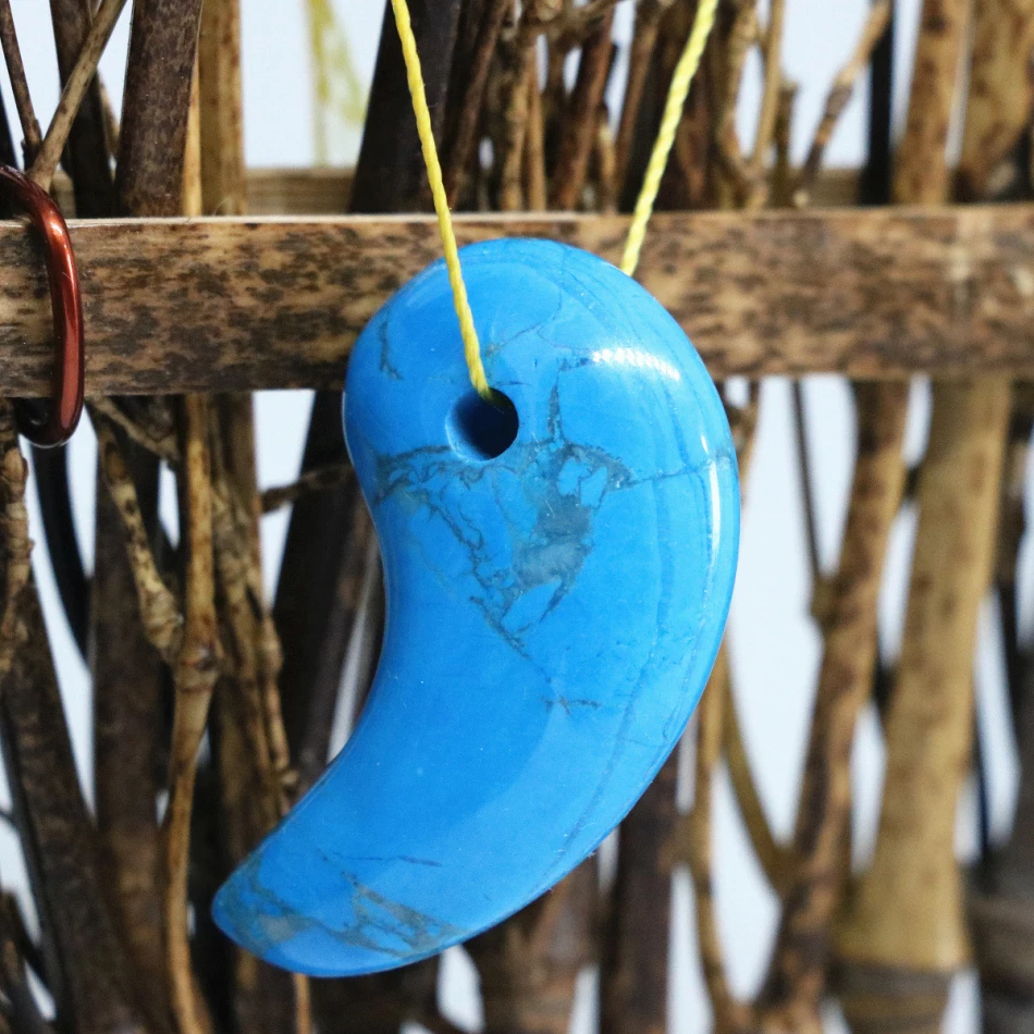 Бесплатная доставка подвески из голубого камня Howlite женское ювелирное изделие на