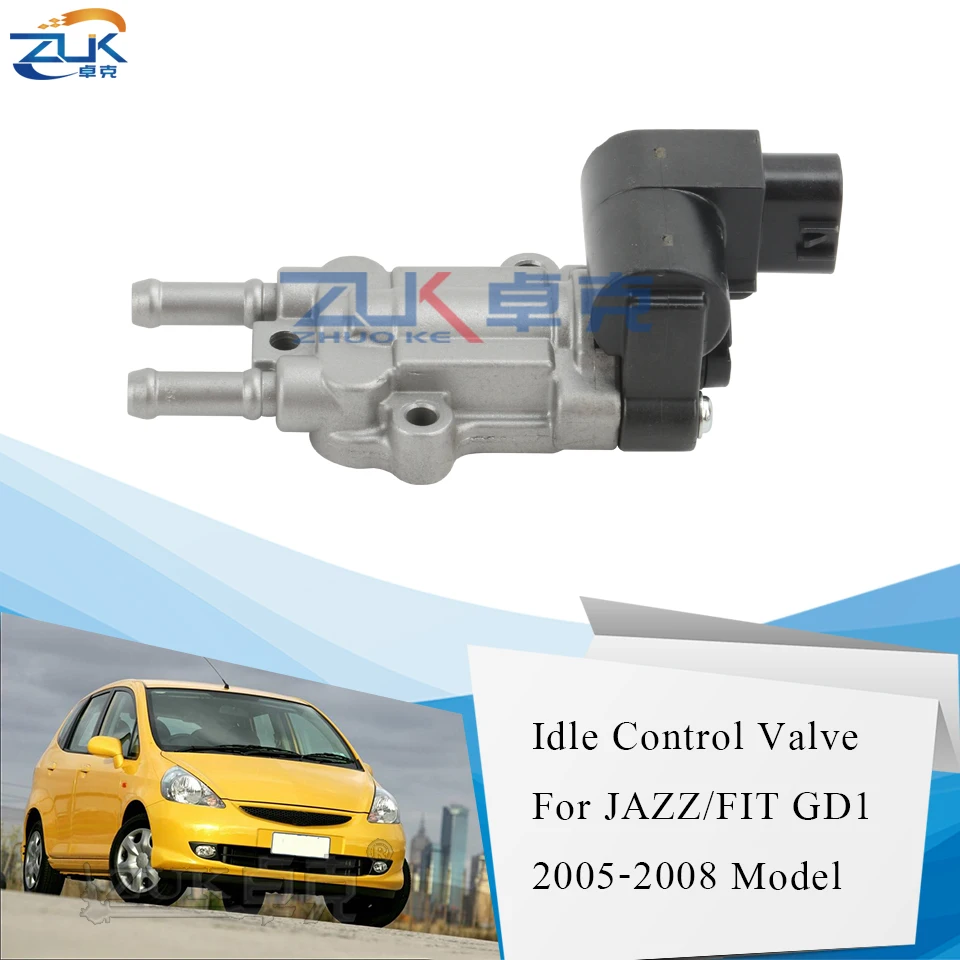 

ZUK Rotary Idle Air Control Valve For HONDA FIT JAZZ GD1 GD3 2005 2006 2007 2008 For CITY FIT SALOON GD6 GD8 OEM:16022-PWA-901