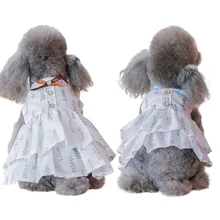 Собака платье одежда для небольших собачье свадебное платье юбка щенок Костюмы Весна Одежда для животных Чихуахуа Йорки для маленьких собак