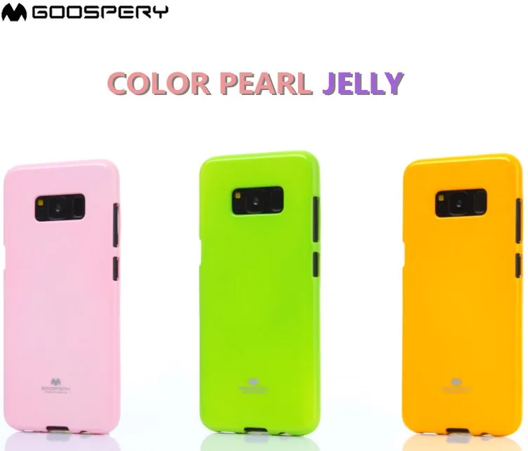 

Original Mercury Goospery Color Pearl Jelly Flexible TPU Soft Case For Samsung Galaxy S6 S7 Edge S8 S9 S10 Plus S10e S10-5G