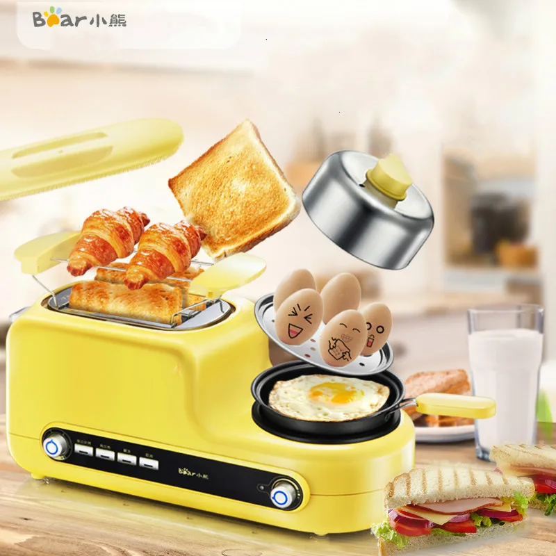 

Bear Multi Toaster Cooker Non-stick Fry Pan Egg Steam Boiler Breakfast Bread Baking Machine Sandwich Maker Oven Egg Master