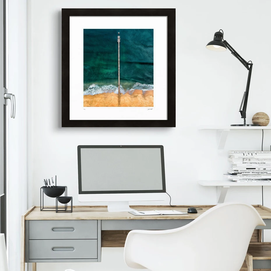 Green Sea Bridge Canvas Paintings Printed Seaside Landscape Posters and Prints Wall Art Pictures Living Room Home Decorstion (5)