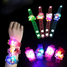 Z Flash LED Cartoon Bracelet Lighting Kids for Children Birthday Gift Party Decoration Flash Luminous Watch Bracelet Flash Watch