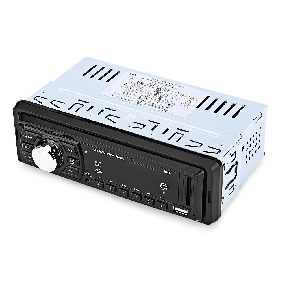 1044 автомобильный Радио плеер Стерео Аудио Автомобильный mp3 плеер DC 12 В светодиодный дисплей fm-приемник дистанционное управление 4x50 Вт поддержка SD USB AUX