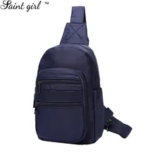 Saint Girl Unisex Nylon Chest Back Pack Crossbody Shoulder Bags Men Women Diagonal Package Rucksacks SNS283
