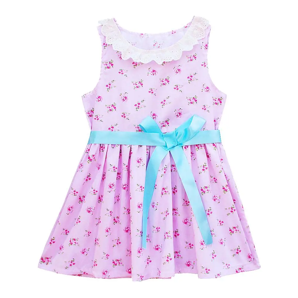 kseniya kids girl dress girls dresses платье для девочки платья для девочек детские платья платье детское детский день рождения платье модное Детские платья летние платья и сарафаны летнее платье - Цвет: Sky Blue