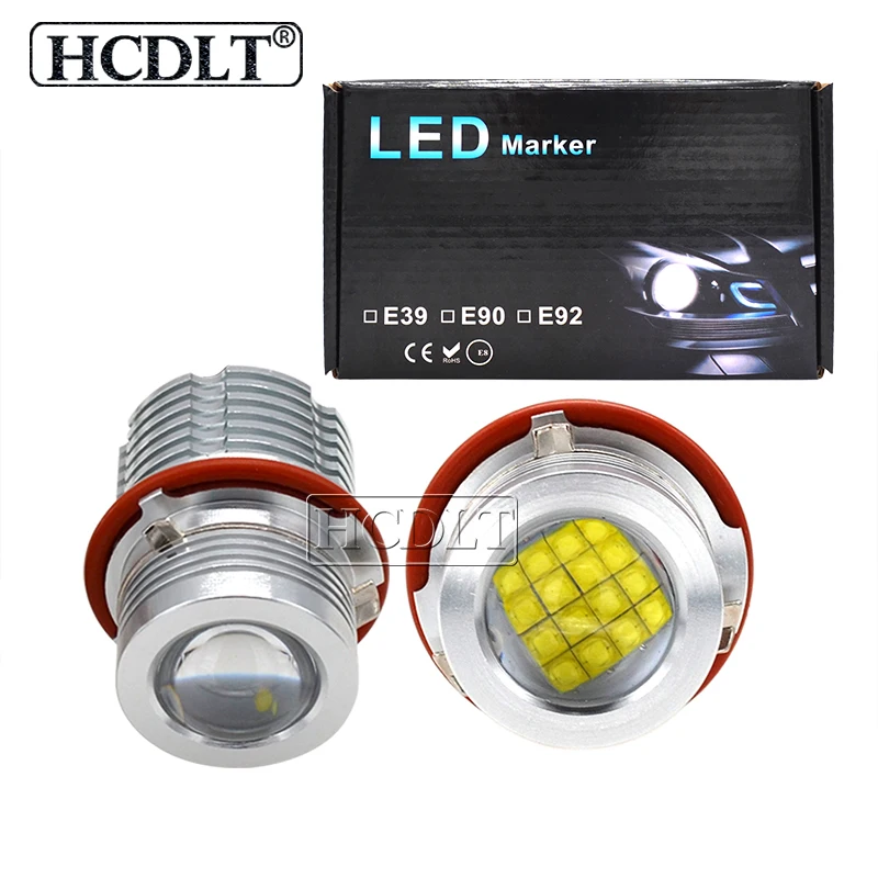 HCDLT 1 Set 280W 160W E39 Angel Eyes LED Marker Kit 6500K White For BM-W E60 E53 E63 E83 X3 E87 X5 Car Styling LED Marker Light (5)