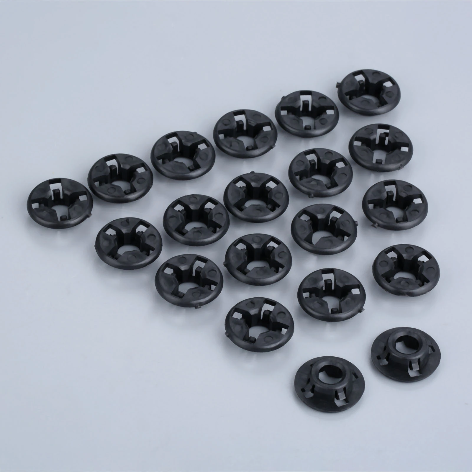 20pc Car Clips Hood Support Prop Rod Grommets Auto Fasteners Plactic