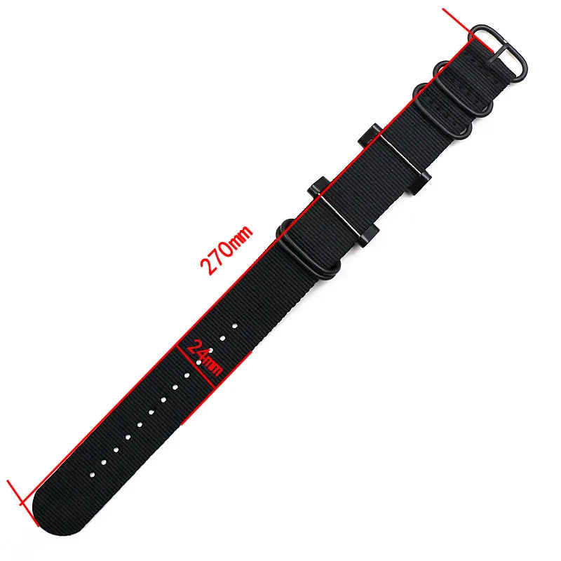 Rubber strap men's pin buckle watch accessories for Suunto core nylon strap outdoor sports waterproof bracelet men watch band