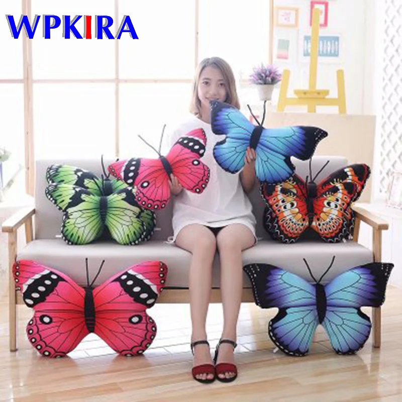 

Cute curtoon soft Pillow Butterfly Print Cushio 40*50cm Gift for children toys girls funny bedroom home decoration New QT025&30