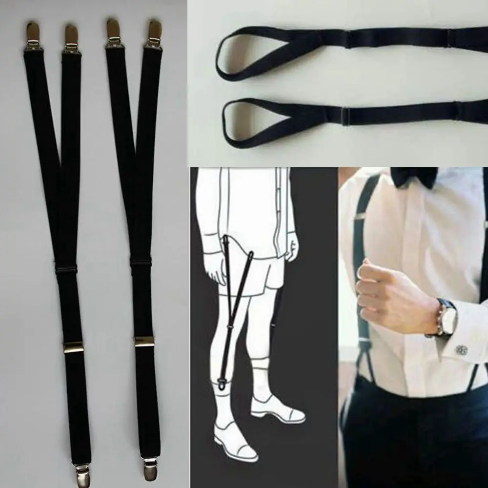 1 Pair Luxury Military Y Style Shirt Holders Uniform Shirt Stays