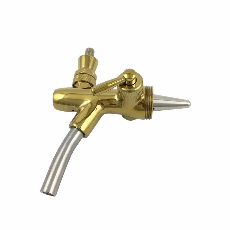 Homebrew Adjustable Beer Tap Faucet with Golden plating Kegerator Draft Tap Spout Beer brewing (25)