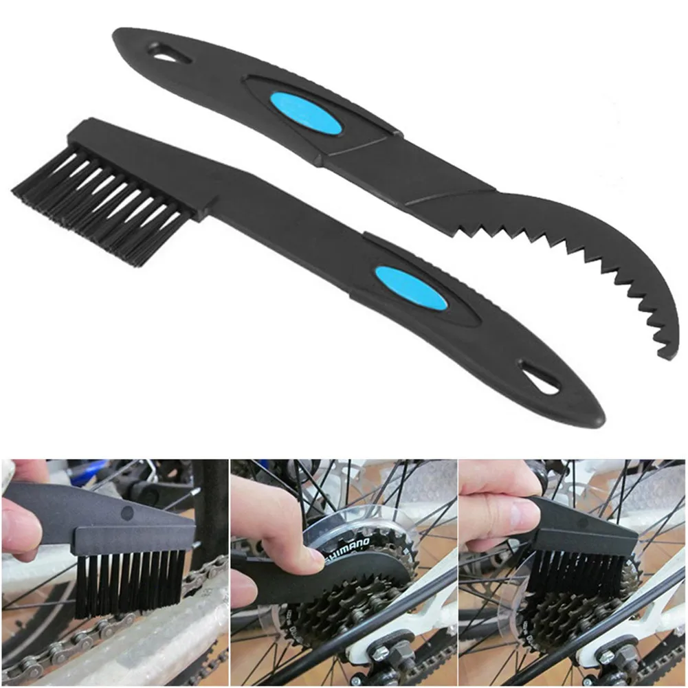 2pcs 22cm Bicycle Chain Clean Brush Bike Cleaning Brush Bike Cycling