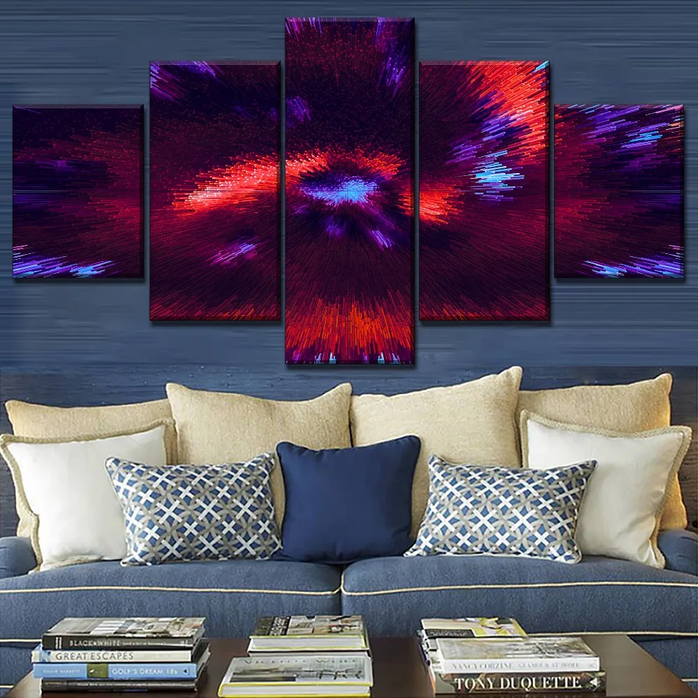 Canvas Painting Hd Printing Type Artwork 5 Piece Abstract Colorful
