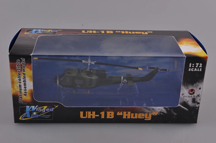 Труба 1: 72 армии США UH-1B Huey вертолет 36909 Готовая модель продукта