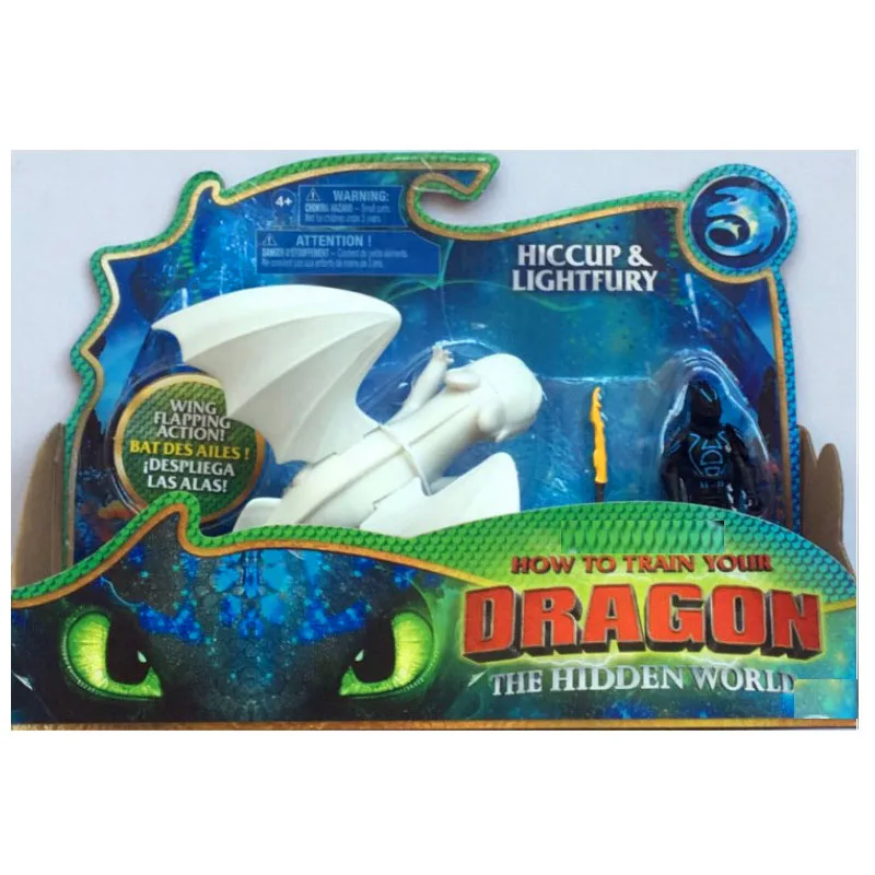 New Genuine How to Train Your Dragon Light Fury night fury Toothless Can move PVC Collectible Kids Gifts  Children