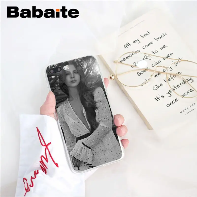 Babaite Lana Del Rey TPU Мягкий силиконовый чехол для телефона iPhone X XS MAX 6 6S 7 7plus 8 8Plus 5 5S XR 10 Чехол