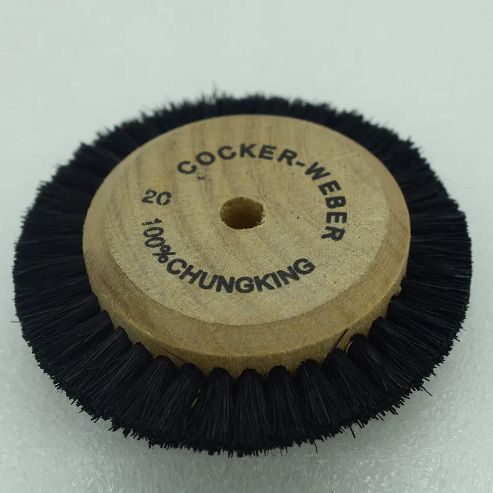 2C Bristle Brushes Wood Hub Rotary Wheel Polishing Jewellery Brush Cocker erin Jewelry Tools