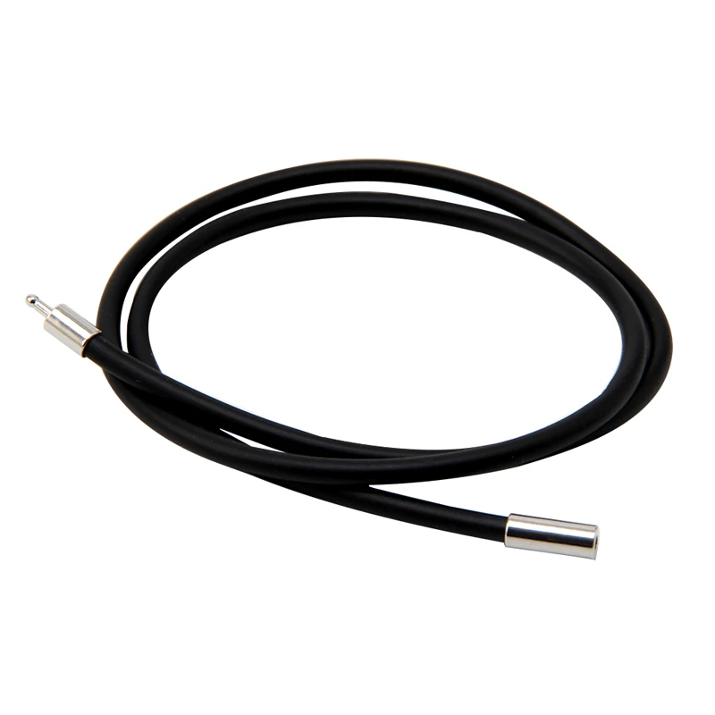 

16 Inch 3mm Rubber Cord Stainless Steel Closure Jewelry for necklace